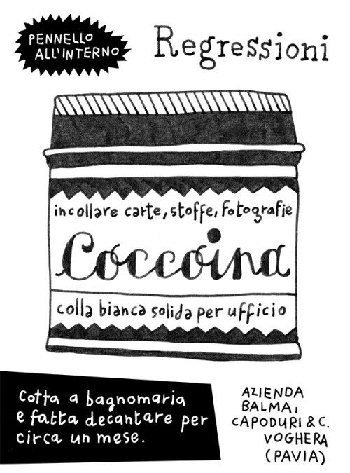Coccoina #illustration #drawing #glue #italy #school