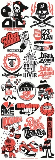 123Klan - Amour, violence, gloire et talent #123klan #illustration #logos