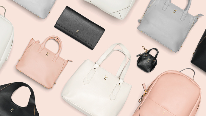 Twice Fashion branding packaging package design corporate identity brand logo logotype bag leather bags pink detail luxury china deluxe new