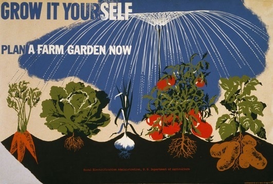 Plan a Farm Garden #garden #plant #poster #typography
