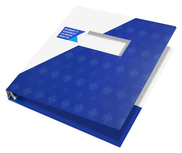Right Pocket 3 Ring Binder With Window for Robert F. Kennedy Center