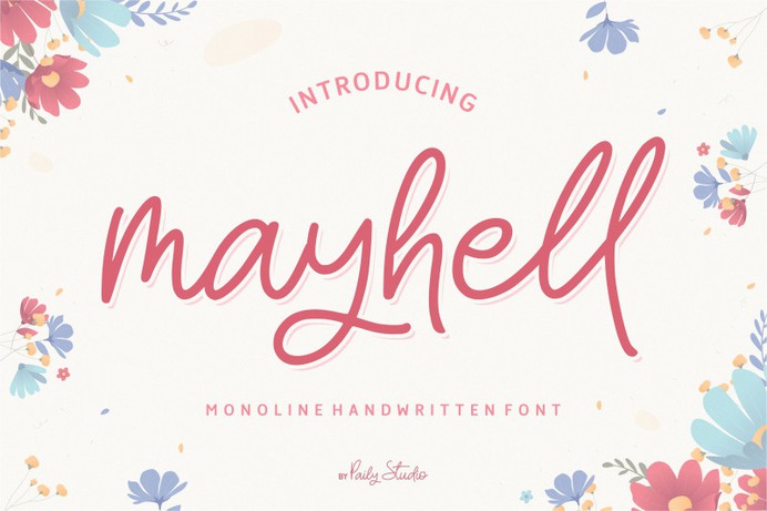 Mayhell Font - Free Script Typeface