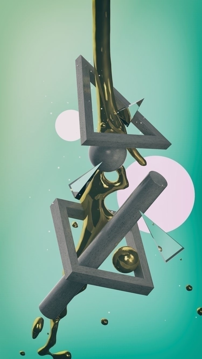 Gold #xparticles #c4d #3d