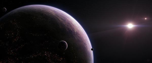Cepheus. Illustration #matte #scime #illustration #photoshop #anthony #painting #planets