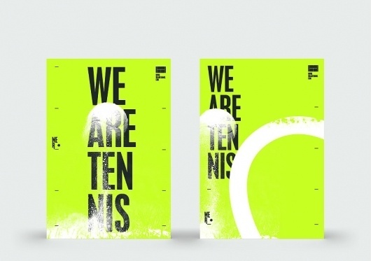 Sam Dallyn - We Are Tennis - Branding for BNP Tennis website #poster #typography