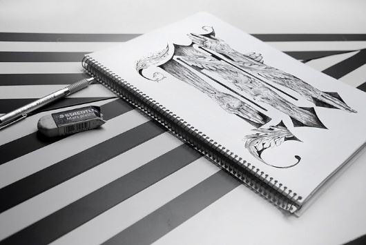 birgitpalma #letter #m #typography