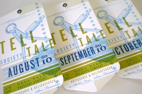 DOM-TellTale2.jpg 453×300 pixels #design #letterpress #color #type #directors #club #tag #logo #chen #typography