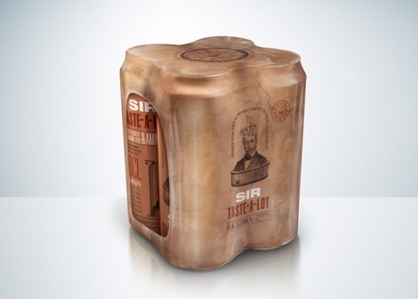 Sir Taste a Lot 4 Pack #packaging #beer #can #label