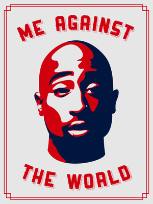 Tupac poster design 18x24 #Illustration #PosterDesign #illustration #poster #typography #graphicdesign #design