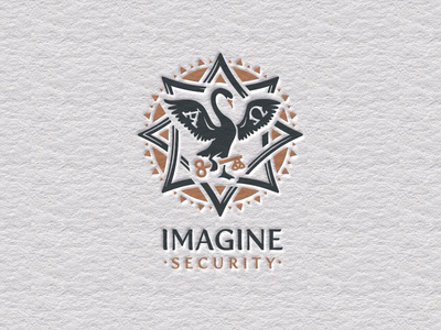Imagine Security #logo #imagine #letterpress