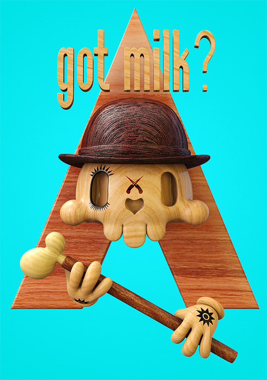 Dead Wood: 3D Illustrations by Teodoru Badiu | Inspiration Grid | Design Inspiration #dead #3d #illustrations #wood