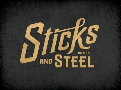 Dribbble - Sticksteel Cut by Richie Stewart #type #custom