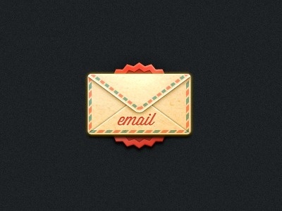 Dribbble - Email by Bryan D #email #envelope #texture