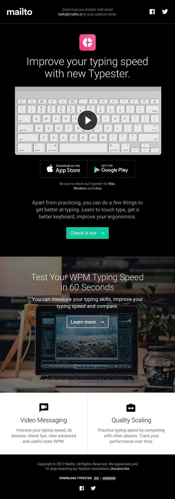 Email Newsletter for Product Launch