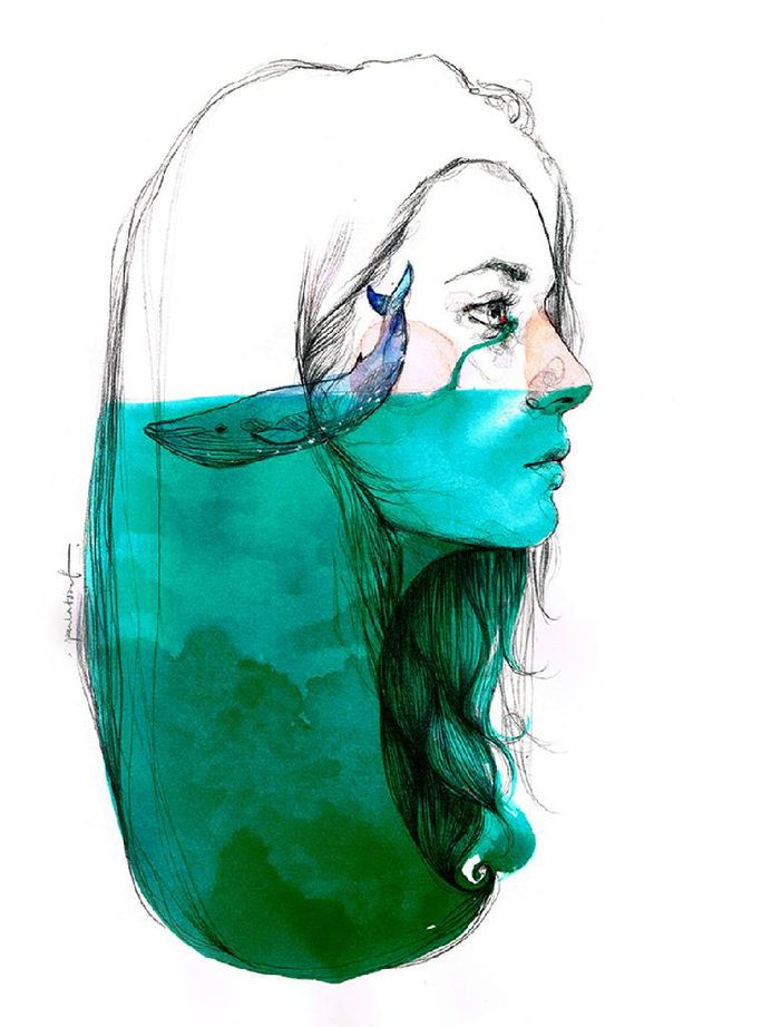 “Cry seas and stay inside” by Paula Bonet