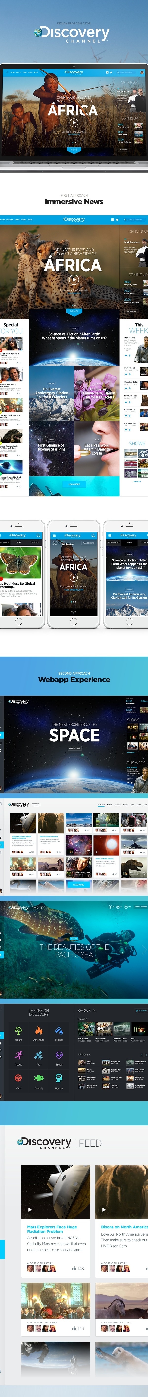 Discovery Channel on Behance #web #national #geographic