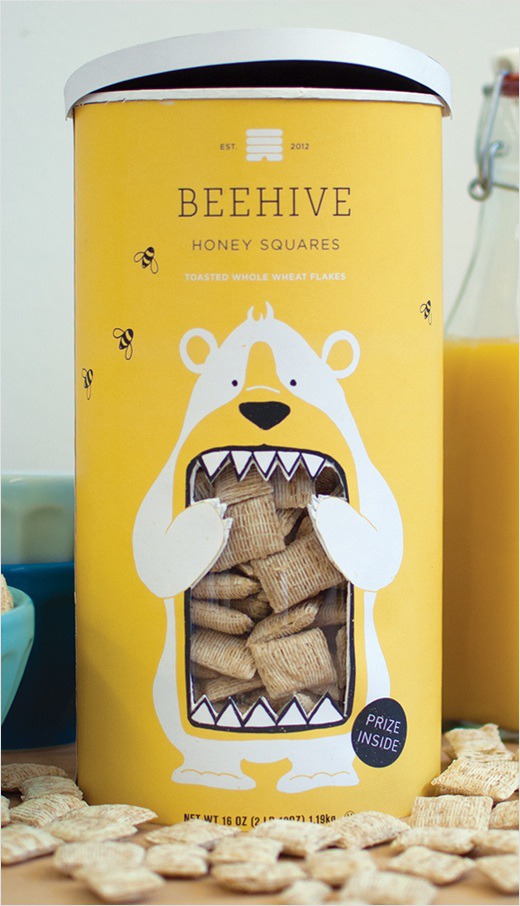 Concept Branding and Packaging: 'Beehive Honey Squares'