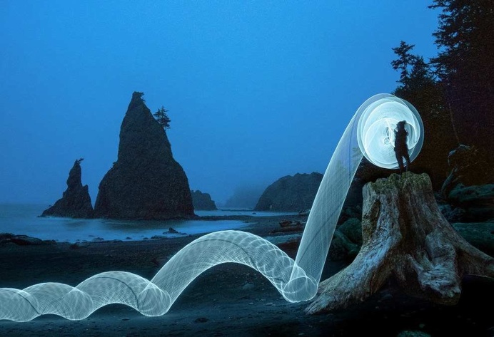 LED Hula Hoop Light Photography by Grant Mallory