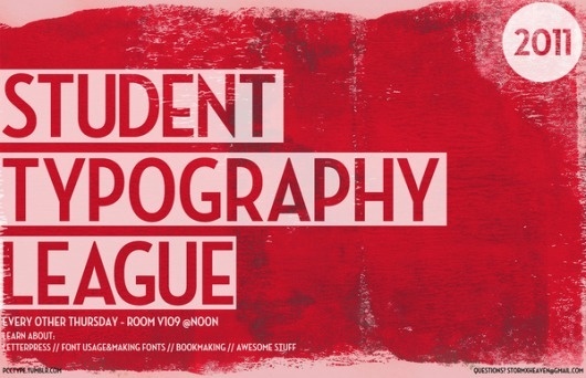 Type Club Poster #clup #dodaro #jen #type #typography