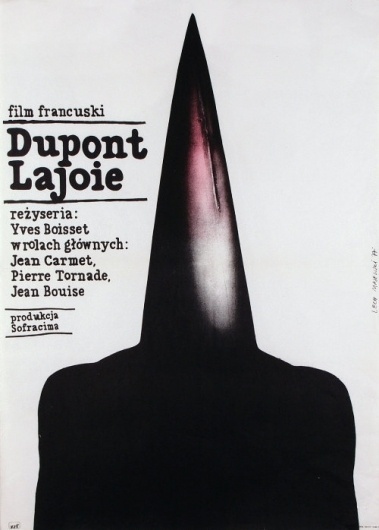 Dupont Lajoie - Film, French - Polish Movie Poster: Polish Posters Shop #movie #white #black #poster #and