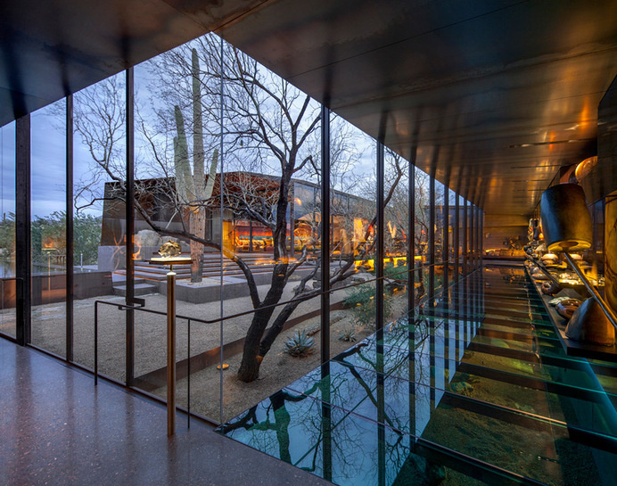 wendell burnette architects desert courtyard house designboom #home