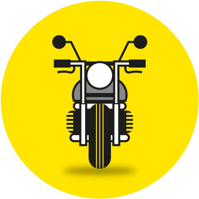 Auch für Motorradfahrer lohnt sich der TCS #icon #icons #icondesign #picto #motorbike #vehicle #bike #bicycle #transportation #illustration