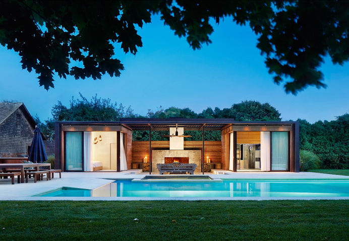 Contemporary Pool House by ICRAVE