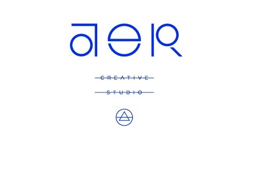 AER CREATIVE STUDIO - http://aercreativestudio.tumblr.com/ #logotype #creative #elements #air #design #graphic #triangle #studio #type #blue