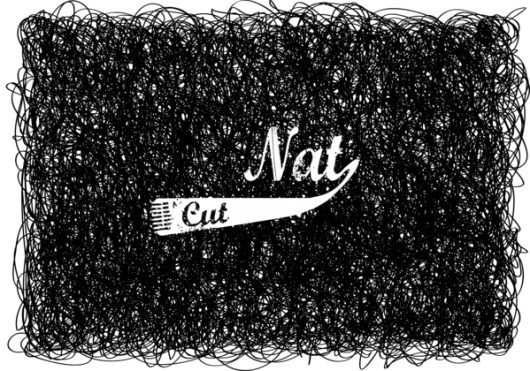 Nat Cut Identity on the Behance Network #logo #barbershop #clipper