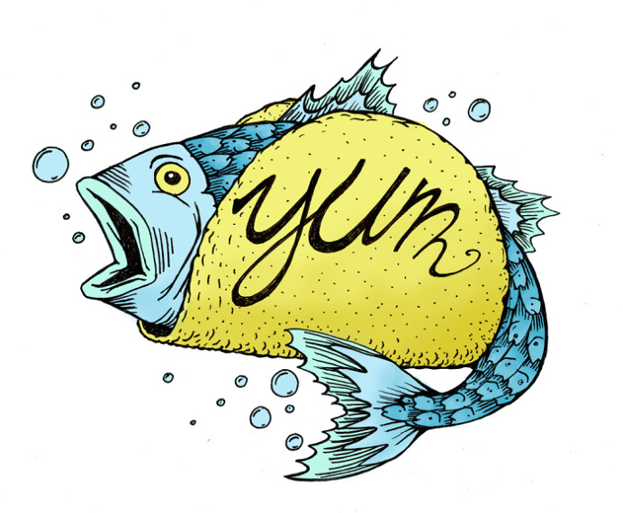 mmmmm my favorite #fishtacos #tacos #illustration #yum