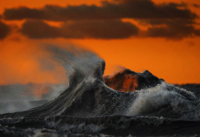 The Freak Liquid Mountains Of Lake Erie by Dave Sandford #Photography #lake #liquid #art #unique