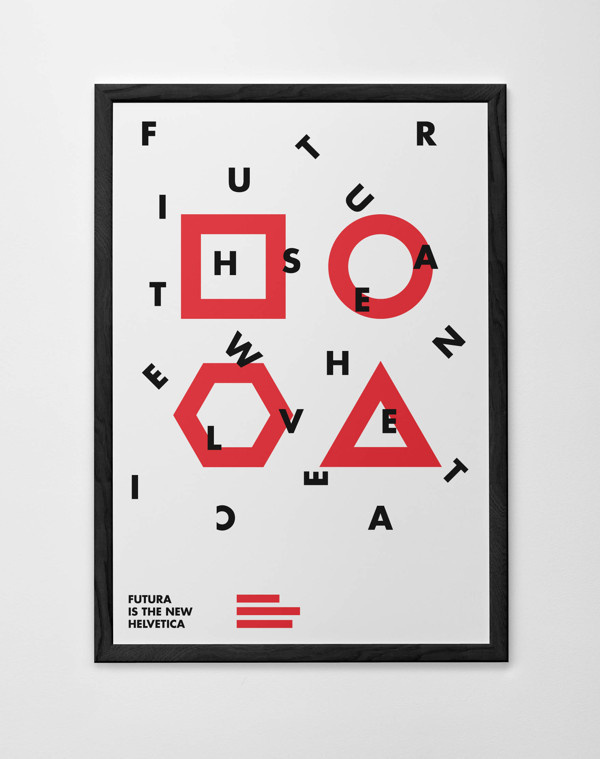 Futura is the new helvetica on Behance #lov #utura #ypeface #poster #helvetica