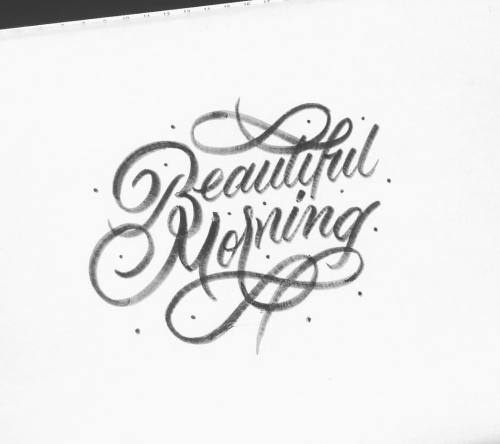 🌞 Beautiful Morning ☀️ - #goodtypography #typostrate #typegang #calligraphy #beautifulmorning #lettering #bftype #letteringinspiratio