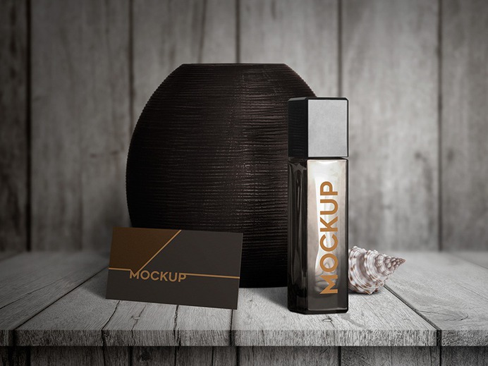 PSD Perfume Mockup Design