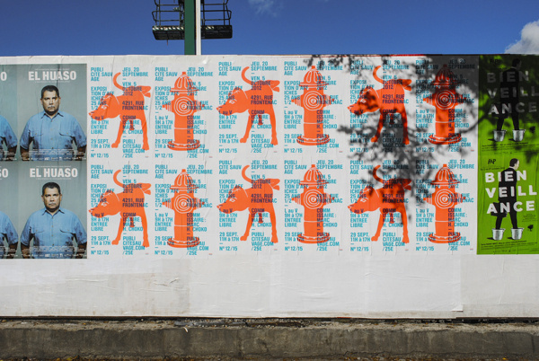 PUBLICITÉ SAUVAGE / 25th ANNIVERSARY EXHIBITION SERIES on Behance #blu #red #poster #dog