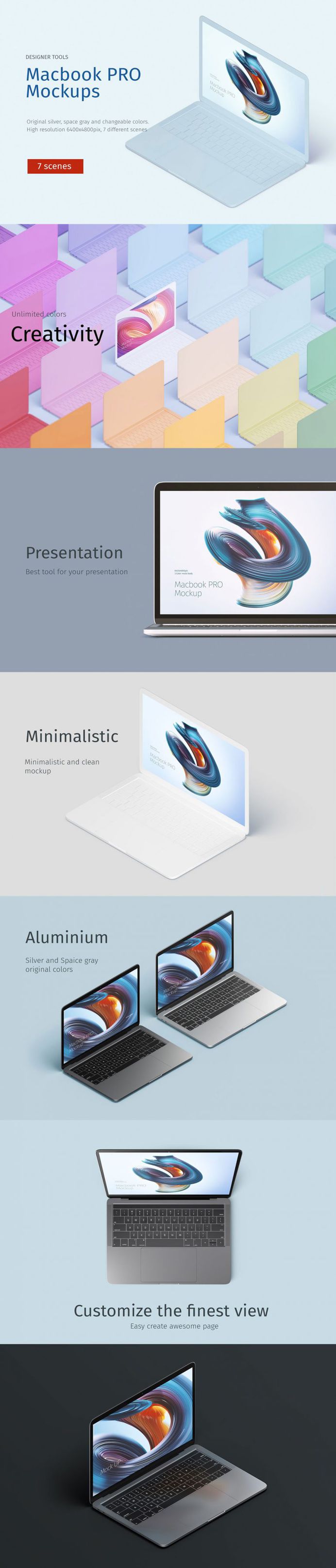 Macbook PRO creative mockup