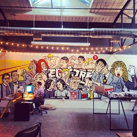 Denver Artist Scot Lefavor for Legwork #scot #mural #graffiti #legwork #office #denver #colorado #wall #art #lefavor