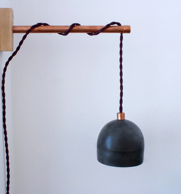 concrete-lamp.jpg #light #lamp #concrete #copper #industrial #design #pendant #interior