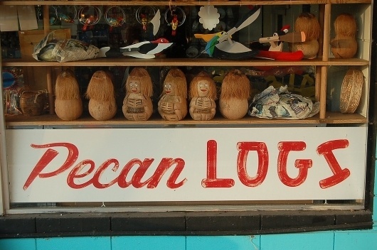 All sizes | Pecan Logs | Flickr - Photo Sharing! #lettering #sign #paint #type #hand
