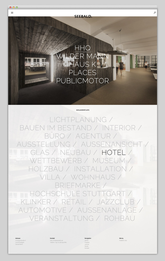 The most beautiful websites collection – Follow www.mindsparklemag.com #webdesign #minimal #design #beautiful #website #award #web #webin