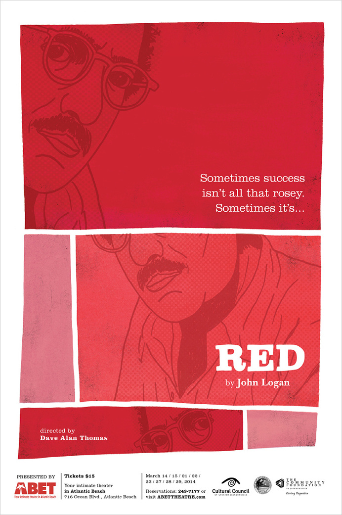 poster for "RED" , for ABET #poster #red #illustration #doodle #poster #red #illustration #doodle