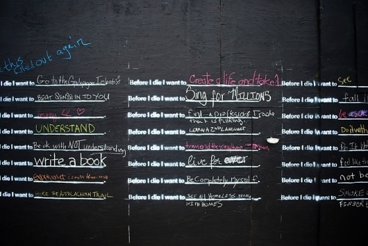 Before I Die « Candy Chang #blackboard #idea