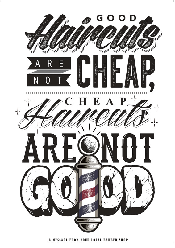 GOOD CUTS – Typography and texture.