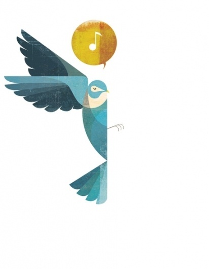 Illustration on the Behance Network #illustration #vector #bird
