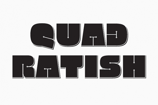 Quadratish by Gaslight - Desktop Font and Mobile Font - YouWorkForThem #quadratish #font #gaslight