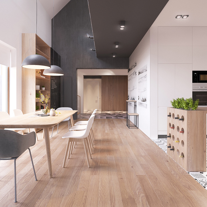 Minimal scandinavian house Kolodishchi
