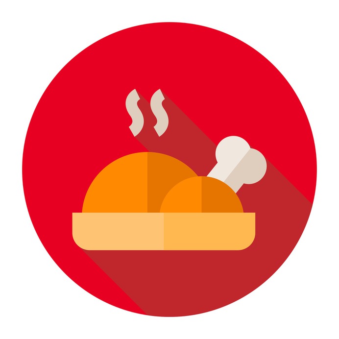 See more icon inspiration related to chicken, cook, food and restaurant, roast chicken, hot food, chicken leg and food on Flaticon.