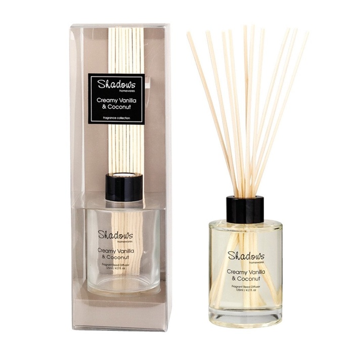 fragrant reed diffuser creamy vanilla coconut 125 ml