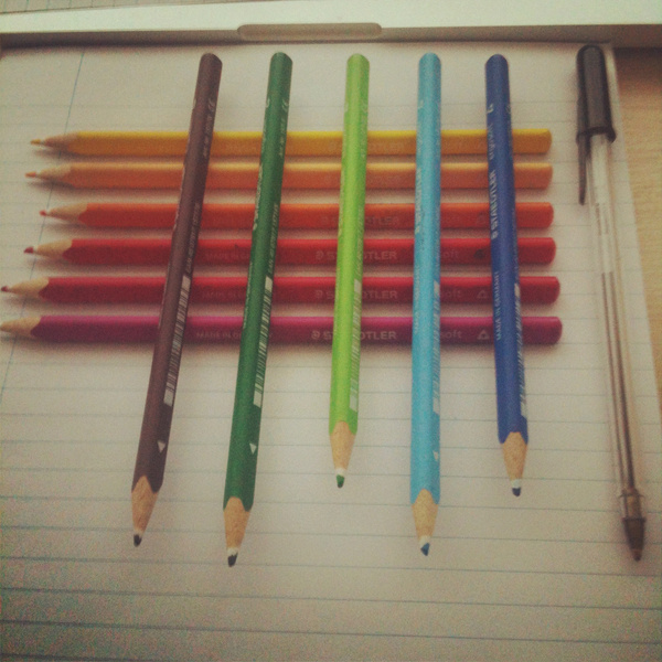 Tools #colours #stools #pencils