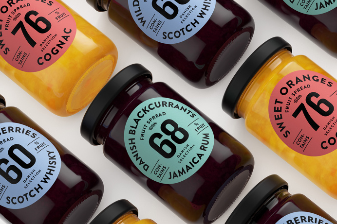 Danish Selection Alcohlic Jam Branding Packaging Kontrapunkt Orkla Foods Danmark www.mindsparklemag.com